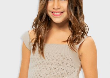 Πλεκτό τοπ για κορίτσι | ΒΑΝΙΛΙΑ - Energiers - 